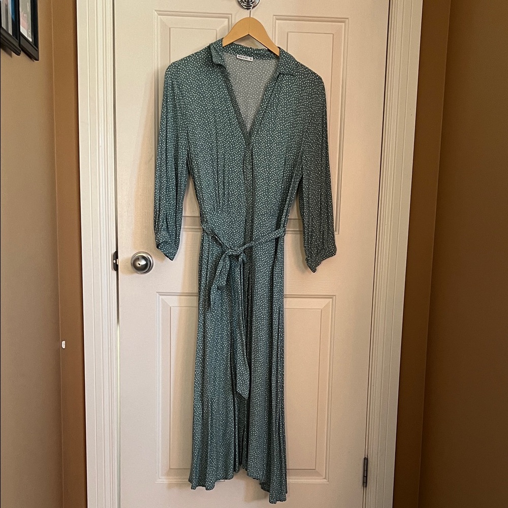 MEDICINE Elegant Green Midi Dress NWOT